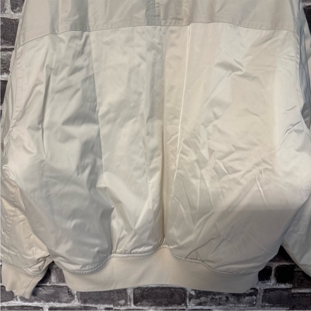 NWT Athleta SATEEN BOMBER jacket Bone cream size M‎ - Picture 12 of 14